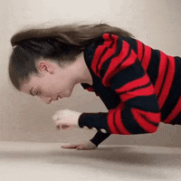 amberdoigthorne comedy thank you okay awkward GIF