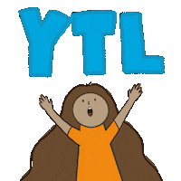 ytlfoundation happy girl celebrate shocked Sticker