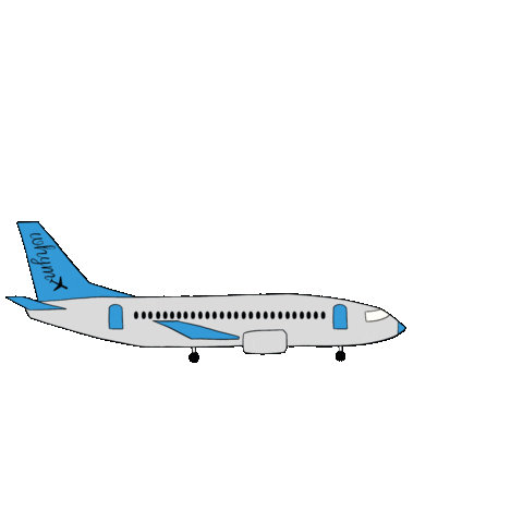 Excited Travel Sticker by Whym