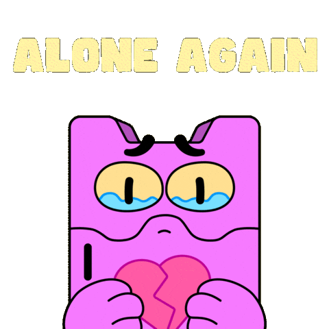 Sad Broken Heart Sticker by Nexio