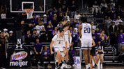High Five College Hoops GIF by Northwestern Athletics