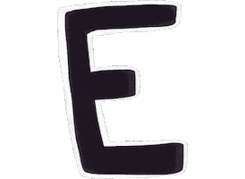 E Alphabet Sticker