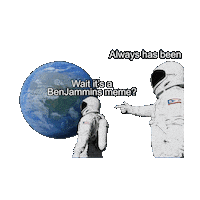 Benjamin Astronauts Sticker