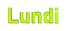 Lelili lundi vendredi mardi dimanche Sticker