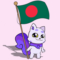 Flag Bangladesh GIF by Lucky Kat Studios