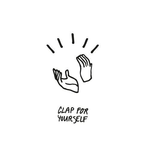 nitimueth giphyupload clap self love yourself GIF