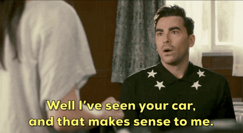 schitts creek car GIF