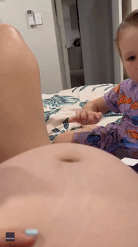 Queensland Kids Pull Mom's Belly Button for Hilarious Results