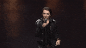 morphin what blink stare mic GIF