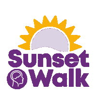 Walk Sunset Sticker by Hersenstichting