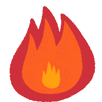 Flaming Too Hot To Handle Sticker
