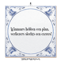 Focus Plan Sticker by Tegelspreuken.nl