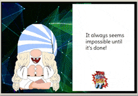 Gnome Motivational Messages GIF