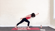 mobilitychick yoga training exercise warrior GIF