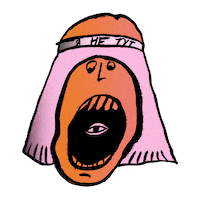 AnnaKolysheva halloween surprise eye scaring Sticker