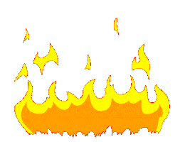 Fire Burning Sticker by Hustle Inspires Hustle™