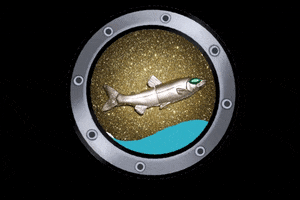 ccminifactory fish glitter miniature porthole GIF