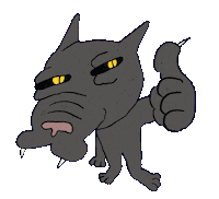 Cat Dog Sticker by vootsak