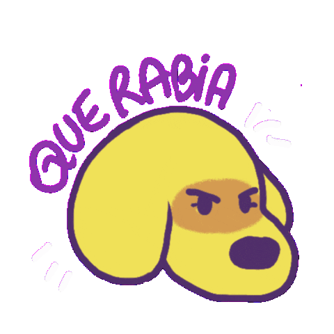 Angry Dog Sticker