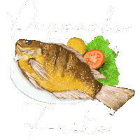 Fried Fish Comida Sticker