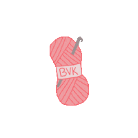 kimelise crochet wol kimelise blij van kleur Sticker
