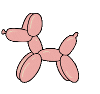 Dog Pink Sticker