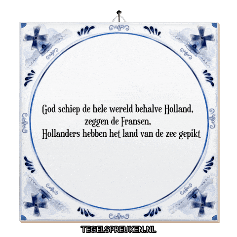 Water Humor Sticker by Tegelspreuken.nl