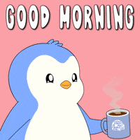 Good Morning Penguin GIF by Pudgy Penguins