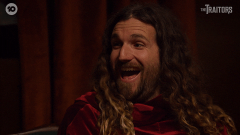 Laugh Omg GIF by The Traitors Australia