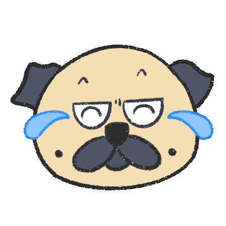 grumpydog3104 pug grumpydog Sticker