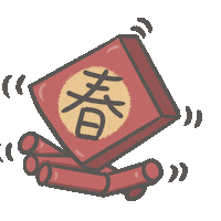 rabbitsoda newyear chinese new year otterblue rabbitsodashop Sticker