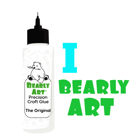 Craft Glue Sticker by Bearly Art