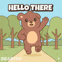 Teddy Bear Hello GIF by BEARISH