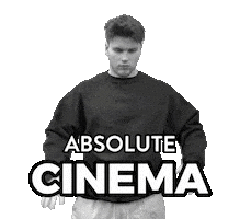 Black And White Cinema Sticker