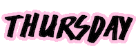 Type Thursday Sticker