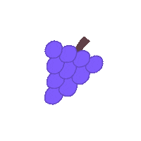 Red Grapes Illustration Sticker