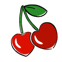 Cherry Cherries Sticker by Markus Lupfer
