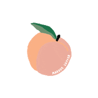 Peach Sticker by Markus Lupfer