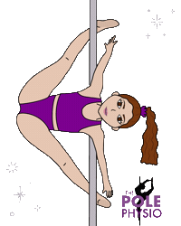 Polefitness Polestrong Sticker by The Pole Physio