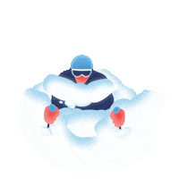 Snow Winter Sticker by LWZ
