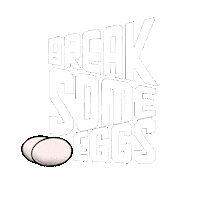 PECKDISH peckdish you are what you eat hungry brands break some eggs Sticker