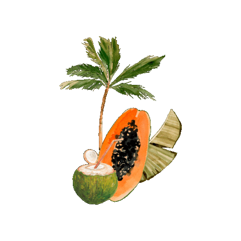 Banana Leaf Summer Sticker by elicoelhodesign