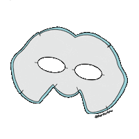 Hetime skincare selfcare hydrate facemask Sticker