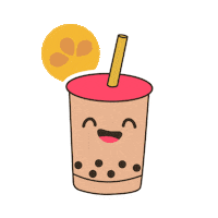 Happy Bubble Tea Sticker by Liven Pay