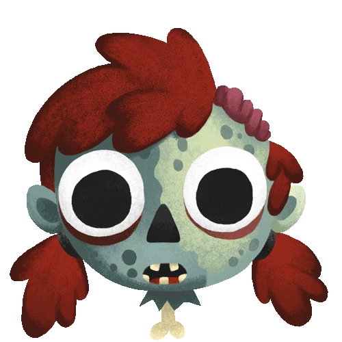Happy Zombie Sticker