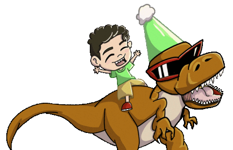 Birthday Boy Animation Sticker by Whinoza