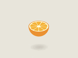 Rotate Orange Fruit GIF by Chris Gannon