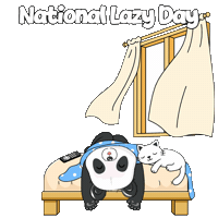 Sleepy Cat Sticker by PandaPals