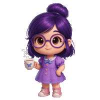 Good Morning Girl Sticker