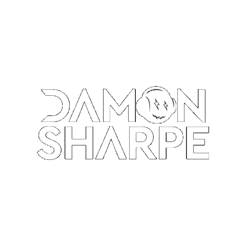 Damon Sharpe White Thriller Sticker by Damon Sharpe